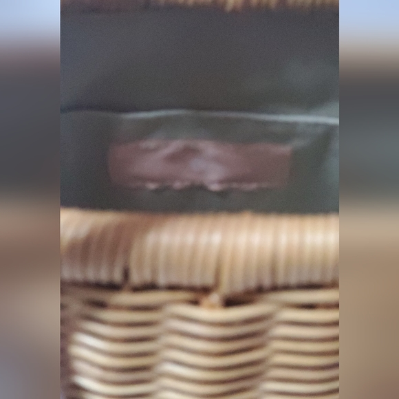 Pamela Munson Bucket BagNeutrals StrawColorblock - Picture 4 of 7